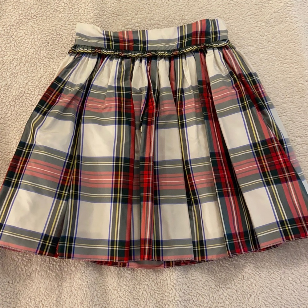 Pennymeade Silk plaid skirt